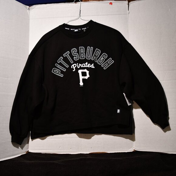 Womens DKNY Sport MLB Pittsburgh Pirates Small (oversized) Sweatshirt NWT - Picture 1 of 10
